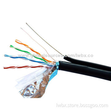 FTP-CAT 5e-PVC LAN Cable, Outdoor with Messenger Wire